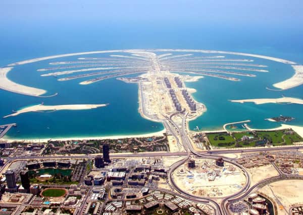 The Palm Islands in Dubai. Sheikh Mohammed Bin Rashid al-Maktoum, the ruler of Dubai, will build a a sprawling mansion in the Highlands. Picture: AP