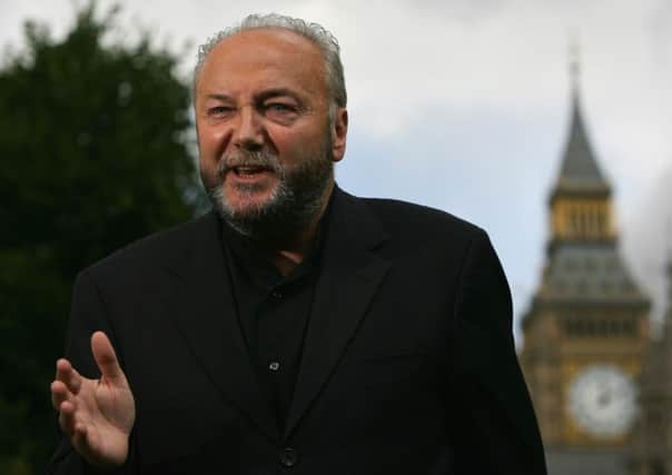 Respect MP George Galloway. Picture: Getty