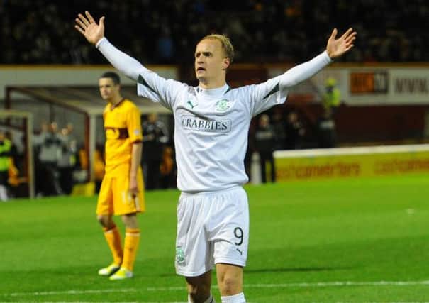 Griffiths starred at Easter Road for two seasons. Picture: Robert Perry