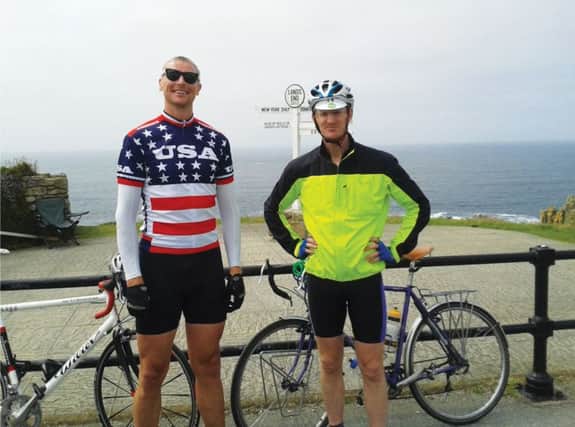 Toby Wallace, left, and Andrew McMenigall planned 960-mile charity ride to John oGroats. Picture: PA
