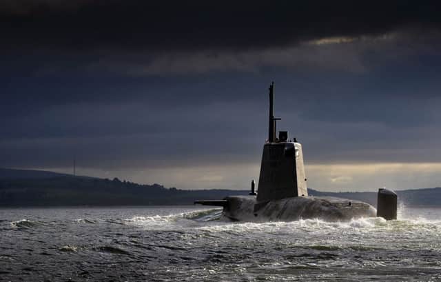 The UK's nuclear deterrent is based at Faslane. Picture: PA