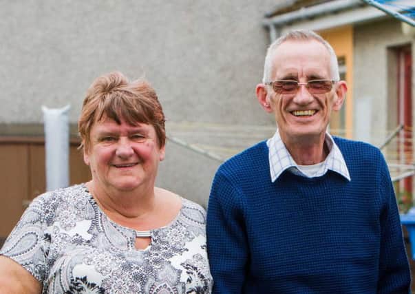 Scots siblings Allan Healy, aged 66, and Margaret Mitchell, aged 67, reunited just outside Dundee. Picture: hemedia