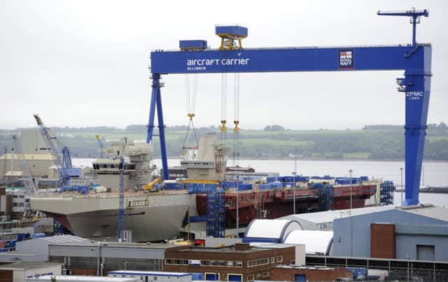 Vernon Coaker made the claim as he visited Rosyth shipyard. Picture: TSPL
