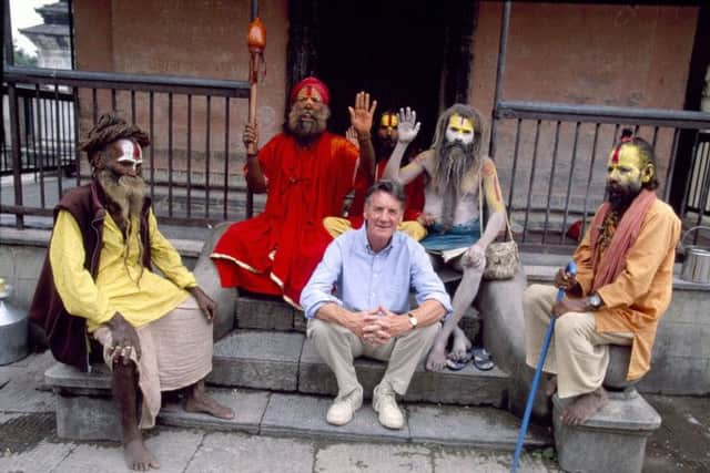 Michael Palin with Sadhus. Picture: BBC