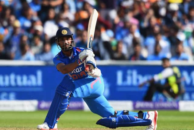 Ajinka Rahane reaches 50 at Edgbaston as India wrapped up the ODI series. Picture: Getty