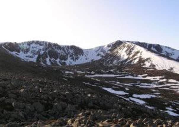Coire An-t Sneachda in the Cairngorms, the couples were said to be on 'Pygmy ridge' when the accident happened. Picture: Complimentary