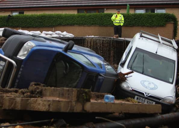On this day in 2009 heavy flooding caused devastation across Scotland, particular between the Lothians and Moray. Picture: Getty