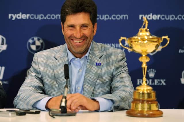Jose Maria Olazabal has been named along with Miguel Angel Jimenez and Padraig Harrington. Picture: PA