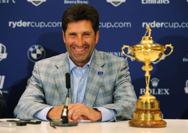 Jose Maria Olazabal has been named along with Miguel Angel Jimenez and Padraig Harrington. Picture: PA