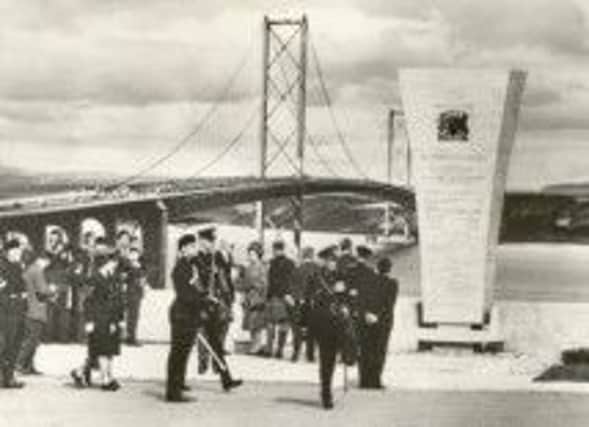 The Queen opens the Forth Road Bridge on 4 September 1964