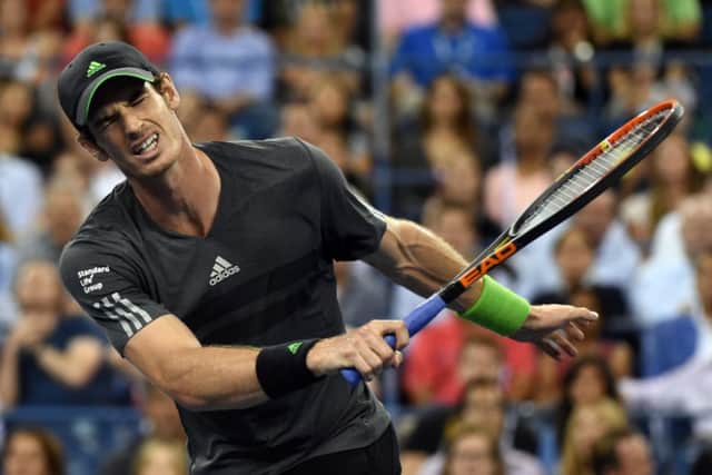 Murray looked to be back to his best form but was no match for Djokovic. Picture: AFP