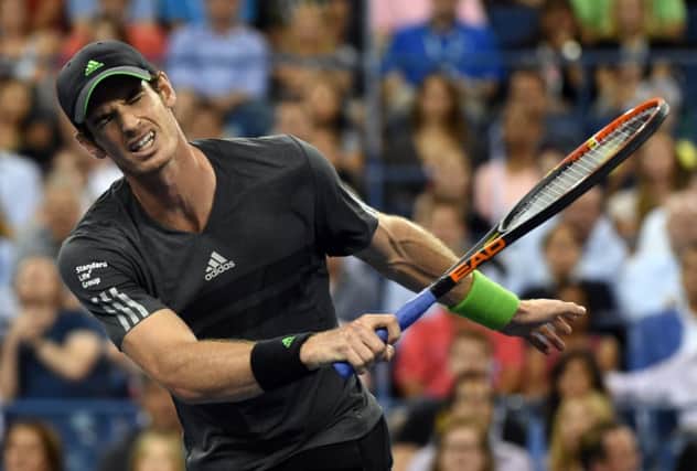 Murray looked to be back to his best form but was no match for Djokovic. Picture: AFP