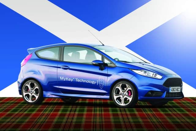 The Ford Fiesta topped the sale charts in Scotland and the UK as a whole