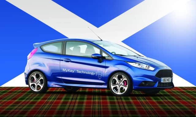 The Ford Fiesta topped the sale charts in Scotland and the UK as a whole