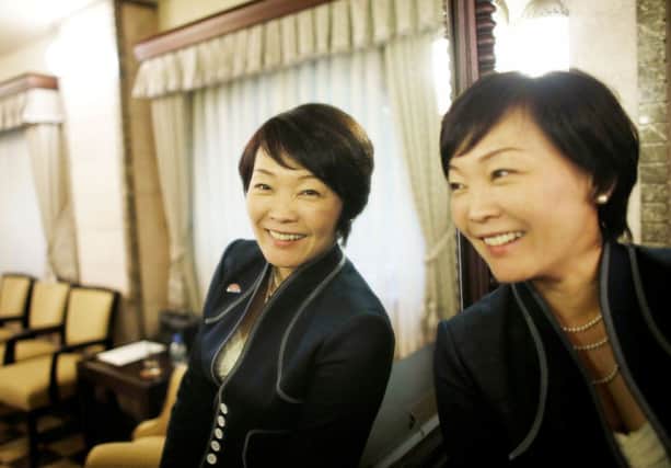 Akie Abe says taxes are not being used efficiently. Picture: Reuters