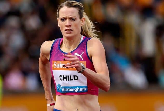Eilidh Child cant catch Kaliese Spencer but wants to end the season on a high. Picture: Getty