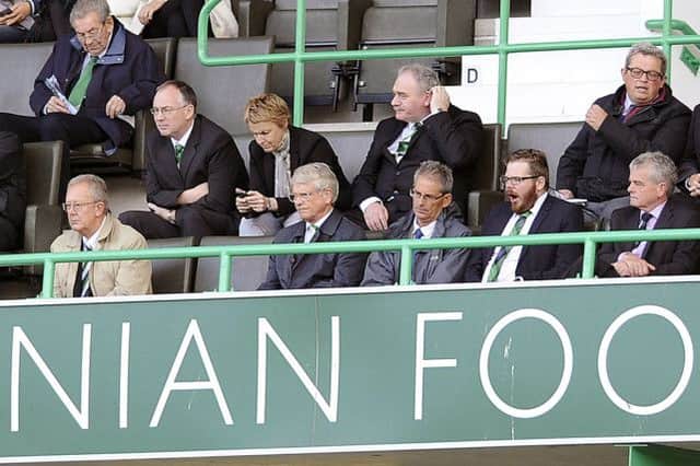 Dempster hosted meetings aimed at gauging the opinion of the Hibs fanbase. Picture: Michael Gillen