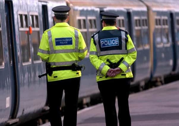 Officers from the British Transport Police are reviewing footage from the train. Picture: Jon Savage