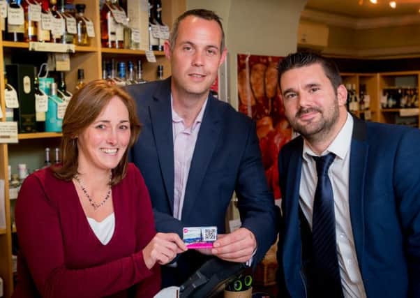 Diane Brown, Colin Munro and Stuart Oliver (right) of Provender Brown, which is one of the retailers pioneering the programme. Picture: Fraser Band