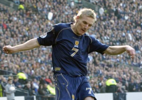 Gary Teale in action for Scotland. Picture: TSPL