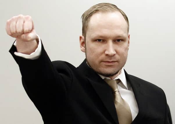 Anders Breivik pledges to renounce violence if allowed establish a fascist party. Picture: Getty