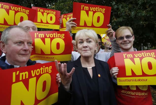Scottish Labour leader Johann Lamont went behind enemy lines in Govan today. Picture: PA