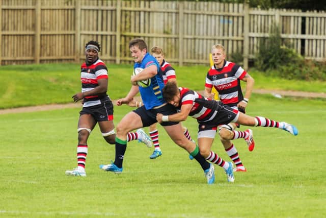 Struan Robertson, far right, led Stirling to an opening-day win. Picture: Malcolm McCurrach
