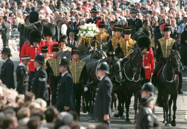 Thousands lined the streets to mourn the passing of the Princess of Wales. Picture: Getty