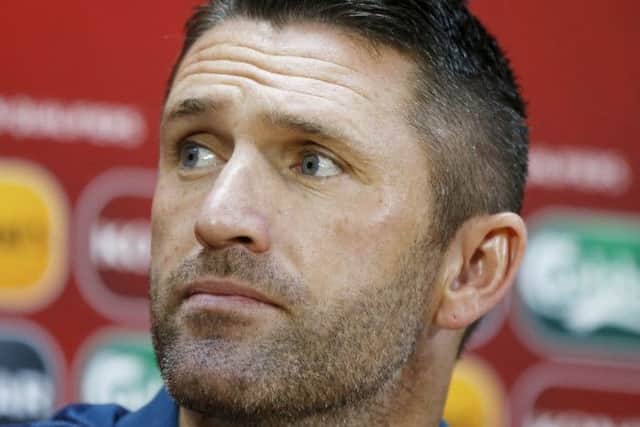 Ireland's national team player Robbie Keane attends a news conference in Tbilisi. Picture: Reuters