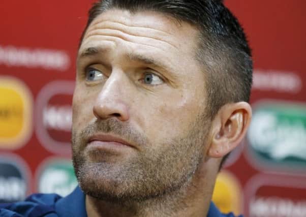 Ireland's national team player Robbie Keane attends a news conference in Tbilisi. Picture: Reuters