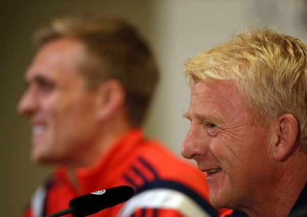 Scotland's manager Gordon Strachan is happy to have his captain back. Picture:PA