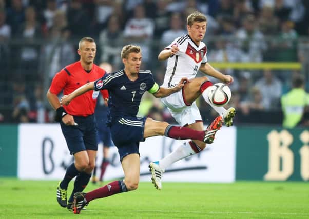 Captain Darren Fletcher was unfazed by German superstar Toni Kroos. Picture: Getty