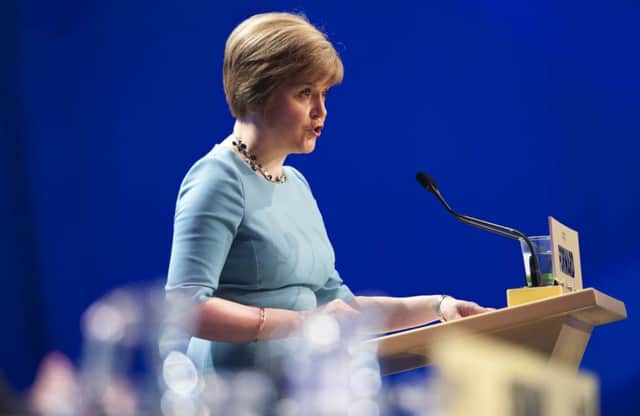 Sturgeon: "...To protect the NHS then you need to vote Yes". Picture: Jane Barlow