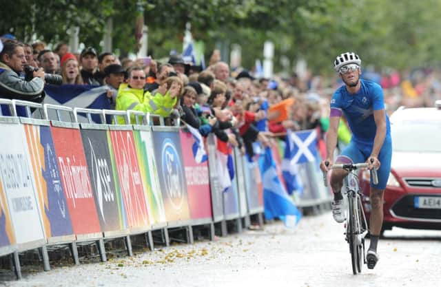 Scotland's David Miller crosses the line in 11th place. Picture: Neil Hanna