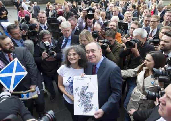 Salmond insisted none of the packages from the pro-union parties go far enough to give Holyrood the power it needs - and only independence offers real change. Picture: TSPL