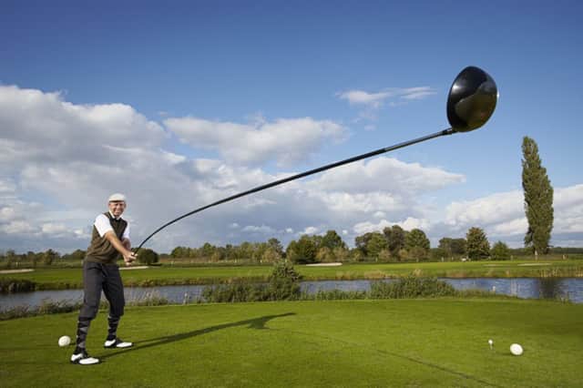 Karsten Maas, from Denmark, makes it into the 2015 Guinness World Records book for creating the world's longest usable golf club