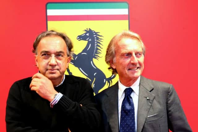 Fiat CEO Sergio Marchionne, left, will replace Luca Di Montezemolo. Picture: Getty