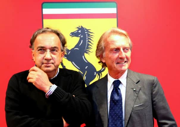 Fiat CEO Sergio Marchionne, left, will replace Luca Di Montezemolo. Picture: Getty