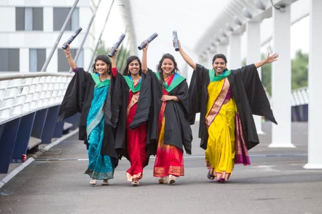 Satu Mondal and her three fellow Bangladeshi graduates of the award-winning Grameen Caledonian College of Nursing