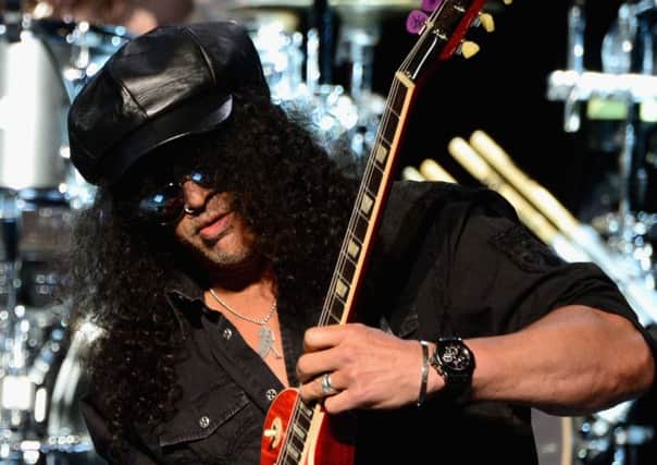 Guitarist Slash performs on stage. Picture: Getty