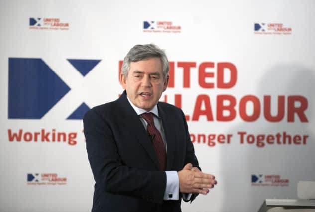 Gordon Brown has said he is prepared to return to Holyrood. Picture: Jane Barlow