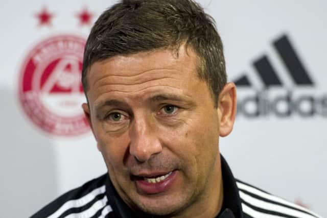 Derek McInnes: Preparing to start new signing Ash Taylor. Picture: SNS