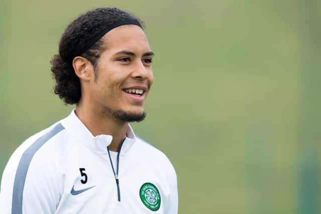 Virgil Van Dijk is smiling again as he refocuses on his Celtic career. Picture: Rob Casey