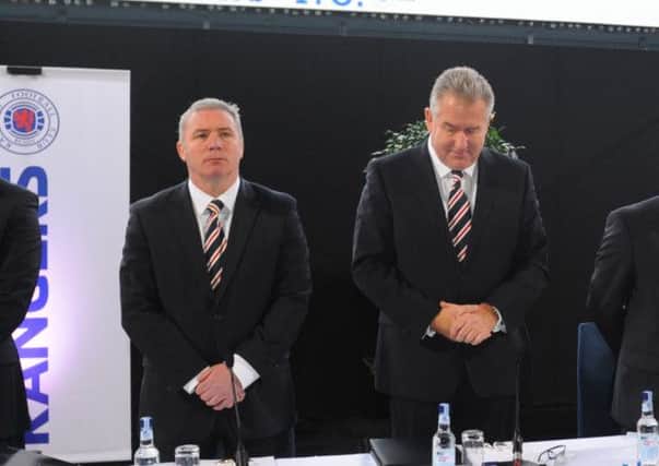 Ally McCoist believes Graham Wallace is committed to helping the troubled Ibrox club. Picture: Robert Perry