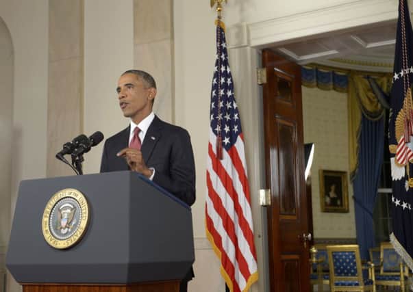 President Obama pledged to lead a broad coalition to fight IS. Picture: Getty