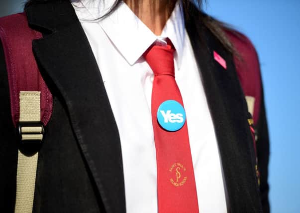 Sixteen year old first time voters were at the SSE Hydro for The Big, Big Debate. Picture: Getty