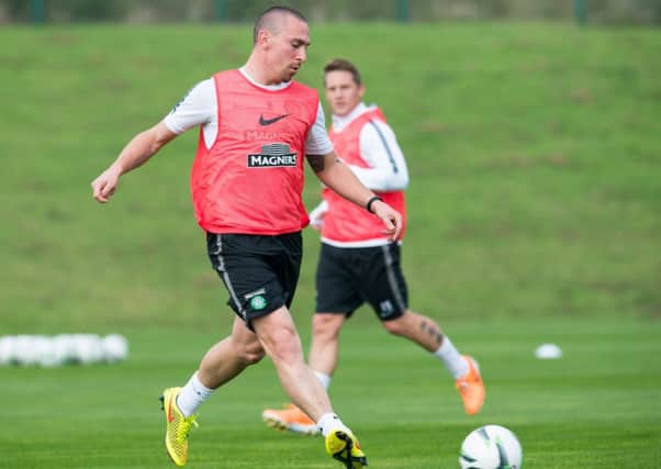 Celtic captain Scott Brown is back training and could soon return to first team action. Picture: SNS