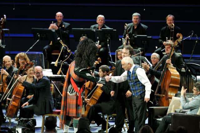 Scottish flair rounds off Maxs birthday concert. Picture: Contributed