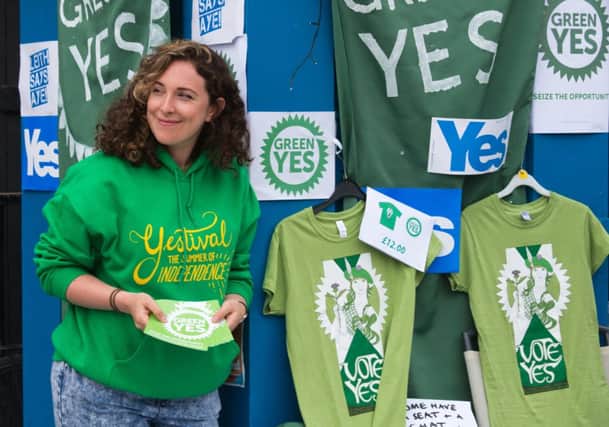 Sarah Beattie-Smith, campaigner for the Green Yes campaign. Picture: Alex Hewitt