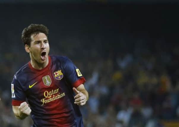 Daniel Varela won the right to name his first-born son Messi, after the Argentina and Barcelona striker. Picture: AP
